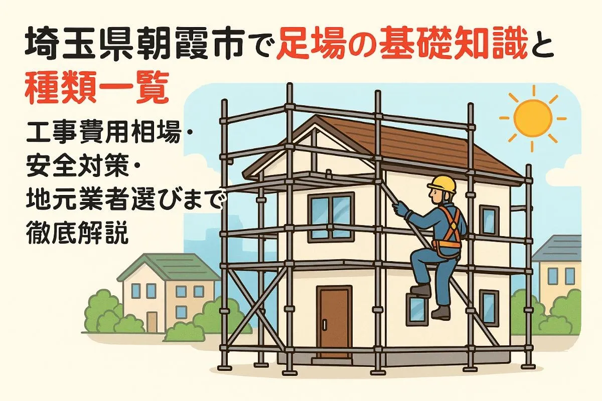 埼玉県朝霞市で足場の基礎知識と種類一覧｜工事費用相場・安全対策・地元業者選びまで徹底解説