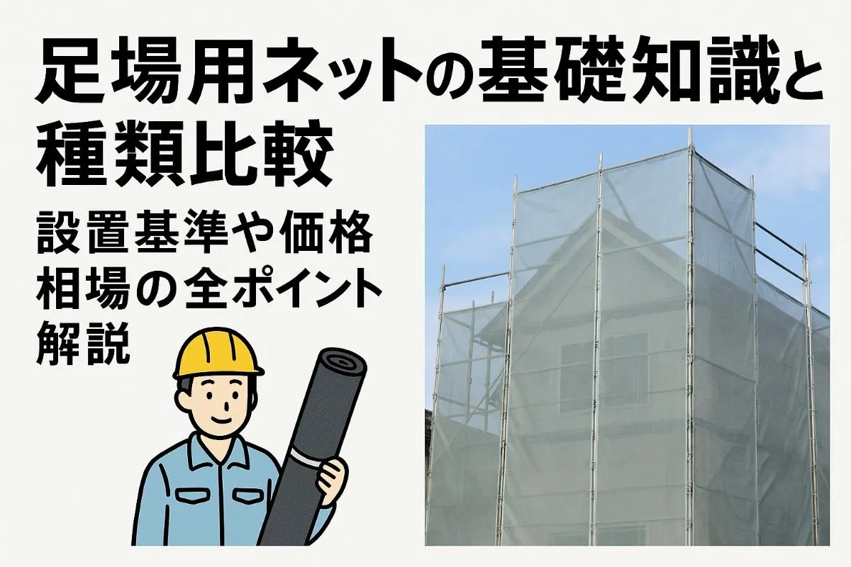 足場用ネットの基礎知識と種類比較｜設置基準価格や相場の全ポイント解説