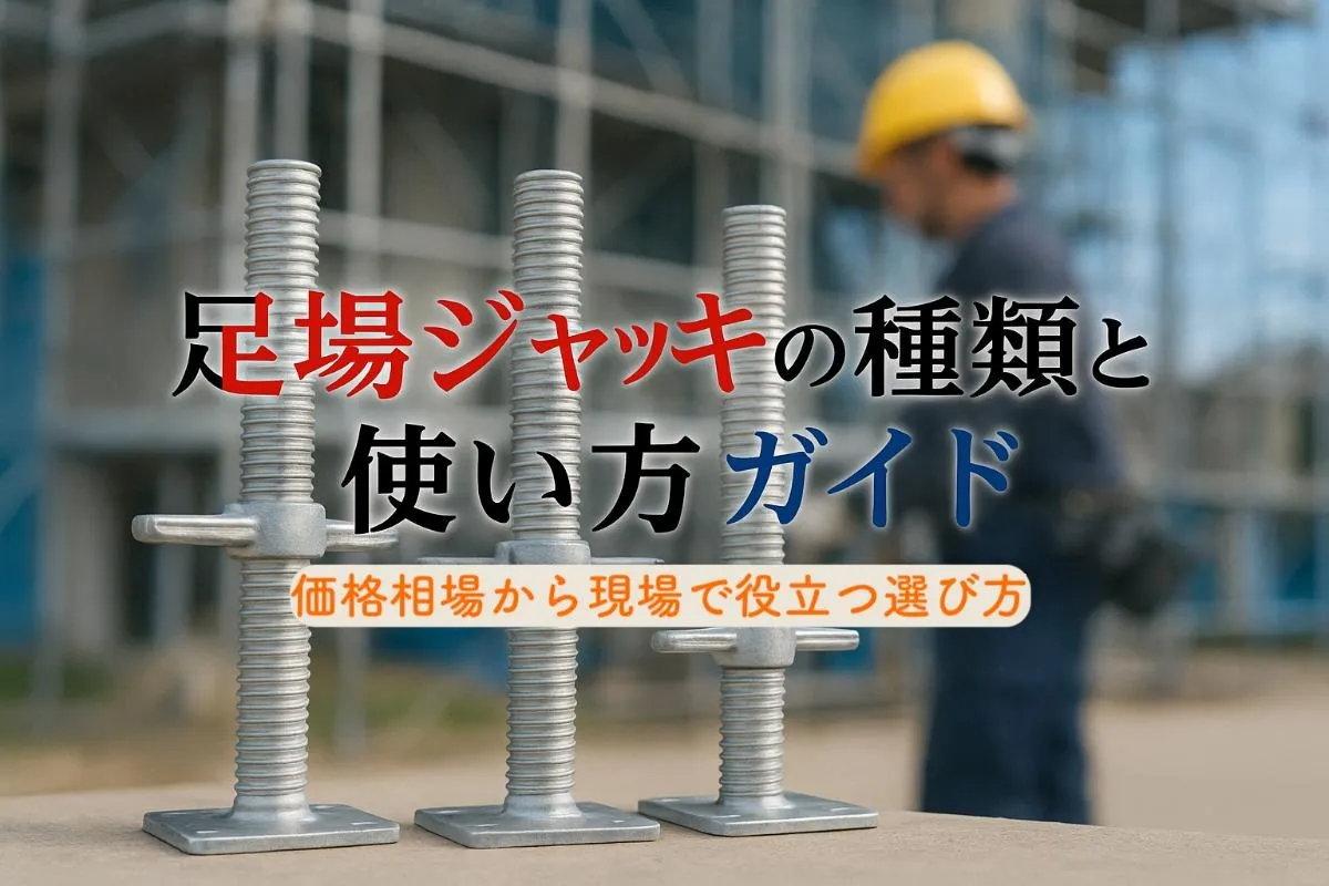 足場ジャッキの種類と使い方から相場価格まで現場で選ぶガイド