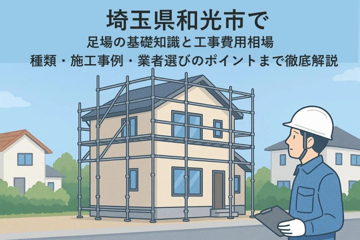 埼玉県和光市で足場の基礎知識と工事費用相場｜種類・施工事例・業者選びのポイントまで徹底解説