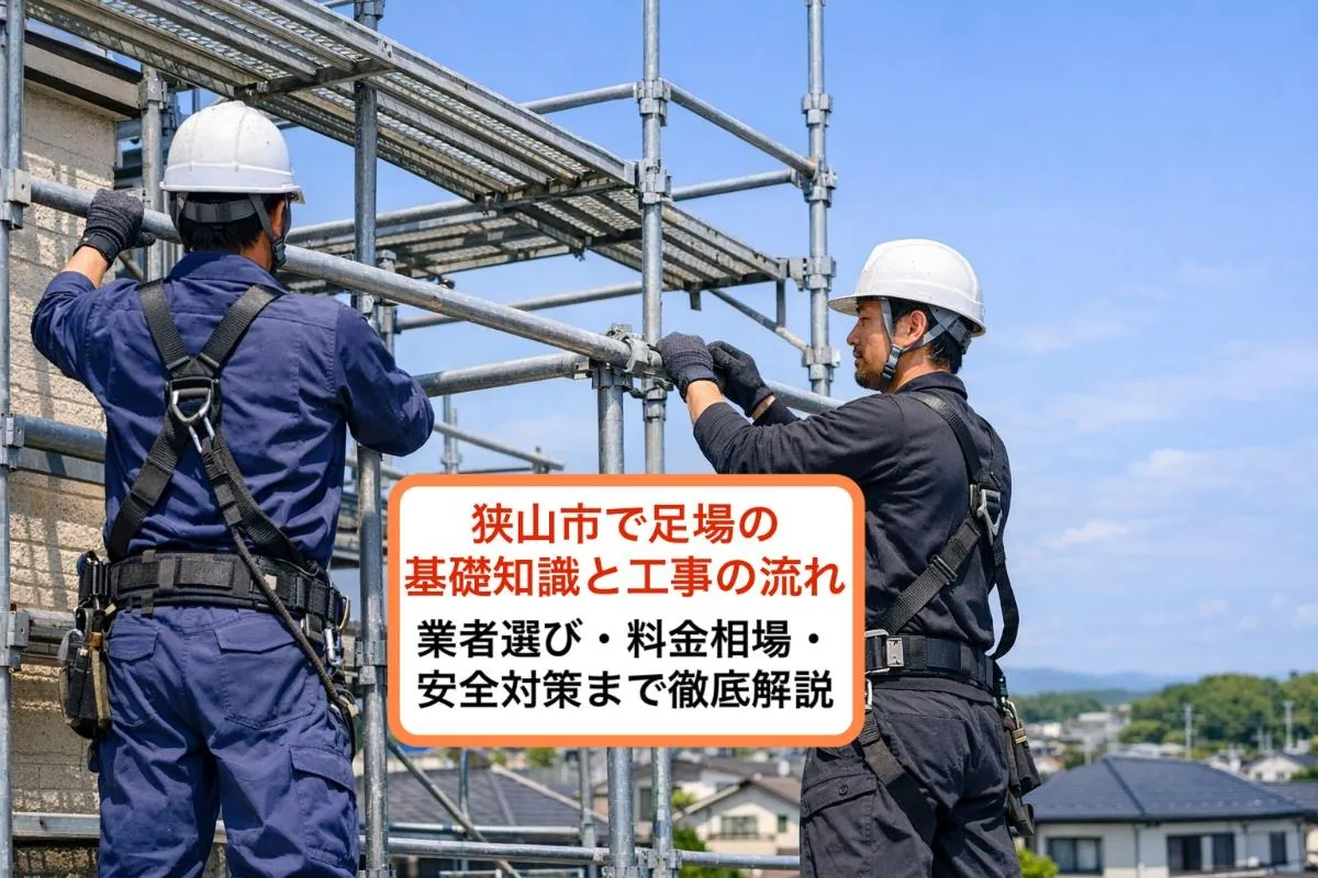 狭山市で足場の基礎知識と工事の流れ｜業者選び・料金相場・安全対策まで徹底解説