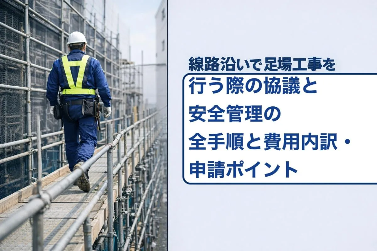 線路沿いで足場工事を行う際の協議と安全管理の全手順と費用内訳・申請ポイント