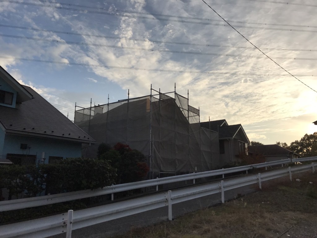 野田市西三ヶ尾 戸建て足場工事